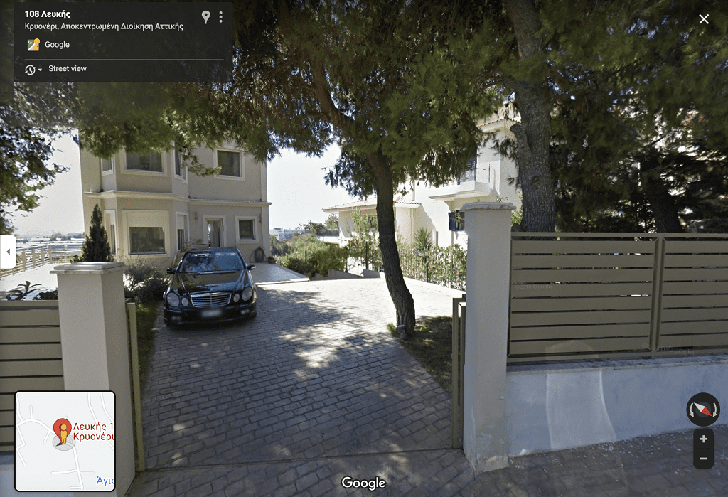 Η βίλα που γλύτωσε από τις φλόγες δεν βρίσκεται στο Κρυονέρι